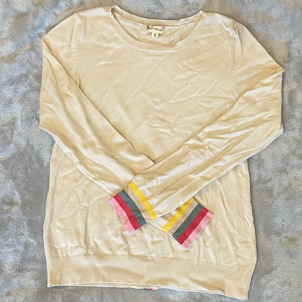 Hem & Thread Striped Sweater